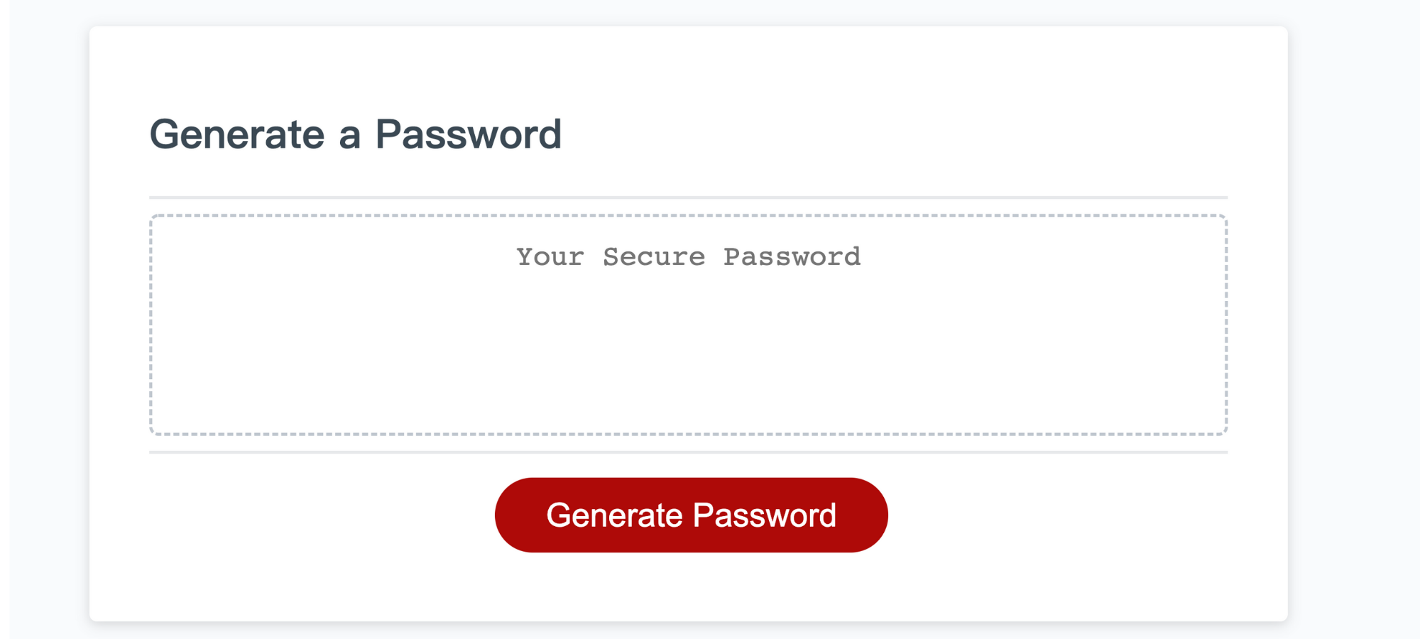 Password Generator